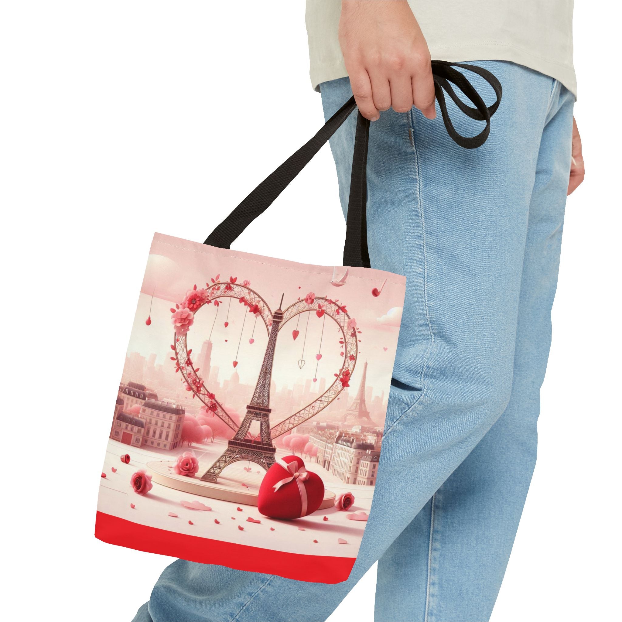 Paris Heart Tote Bag