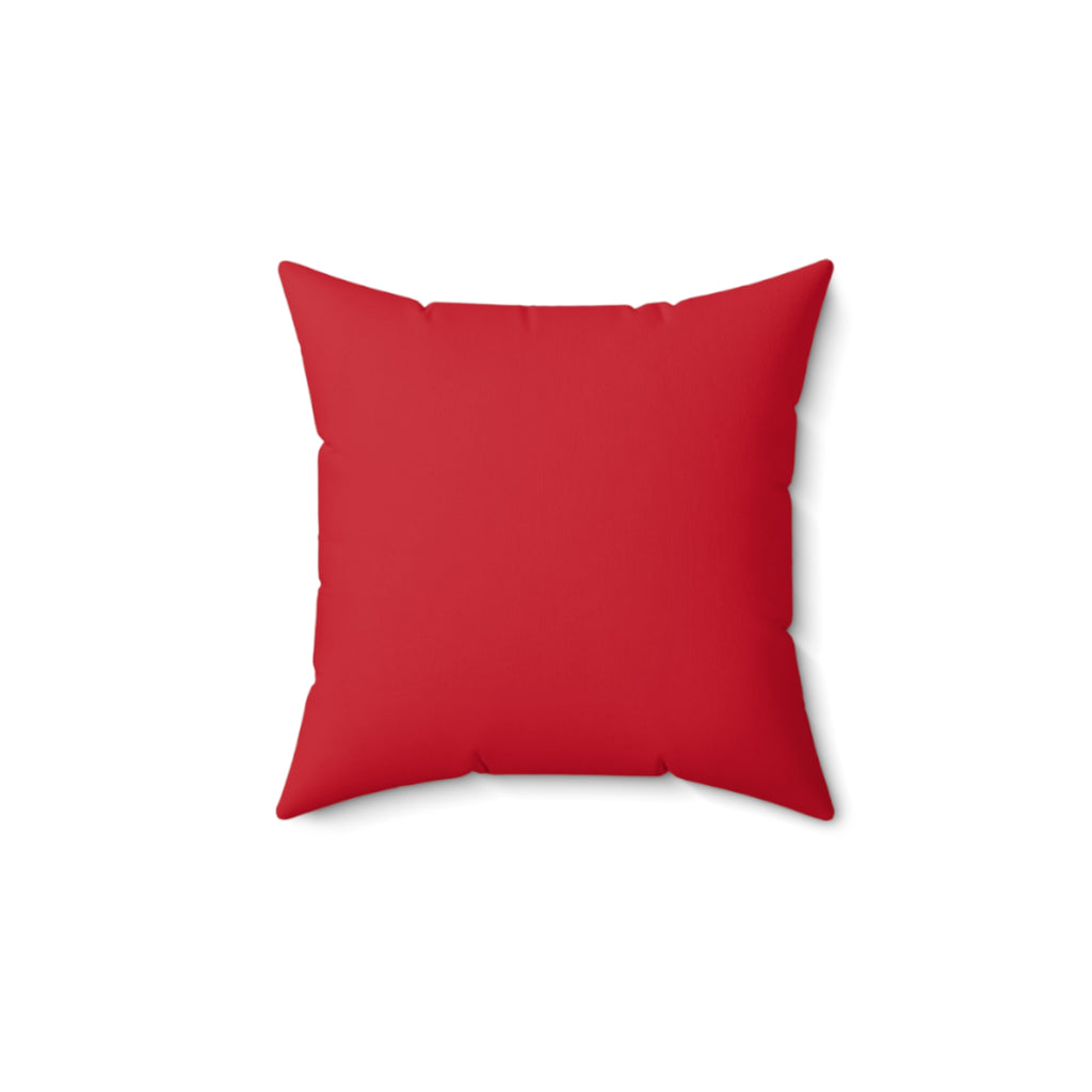 Valentine Kiss Pattern Faux Suede Pillow