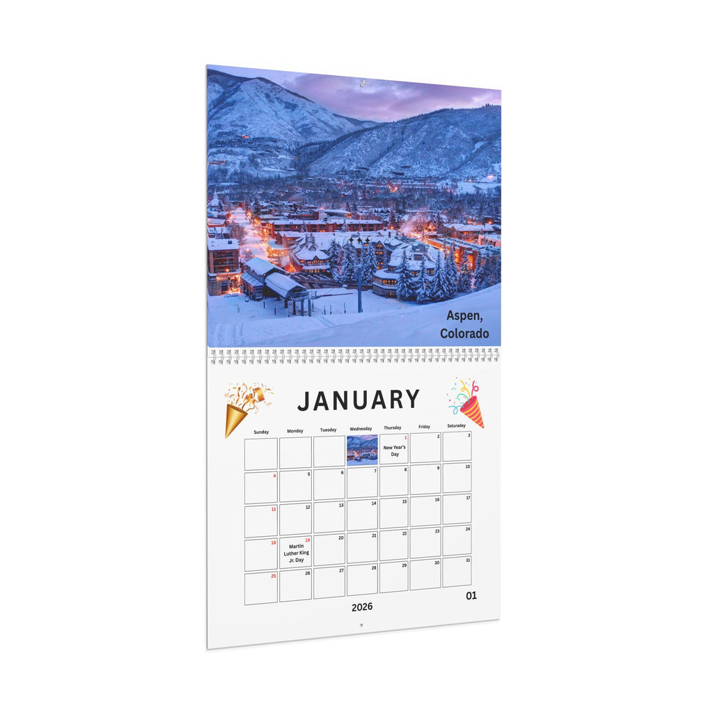 American Destinations Wall Calendar 2026