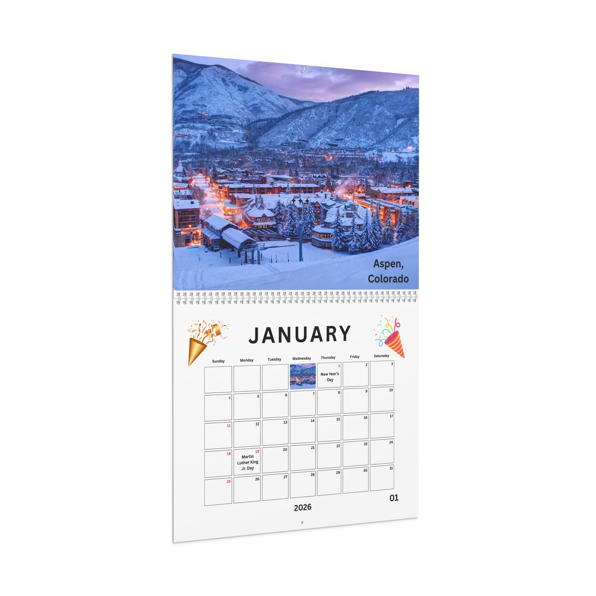 American Destinations Wall Calendar 2026