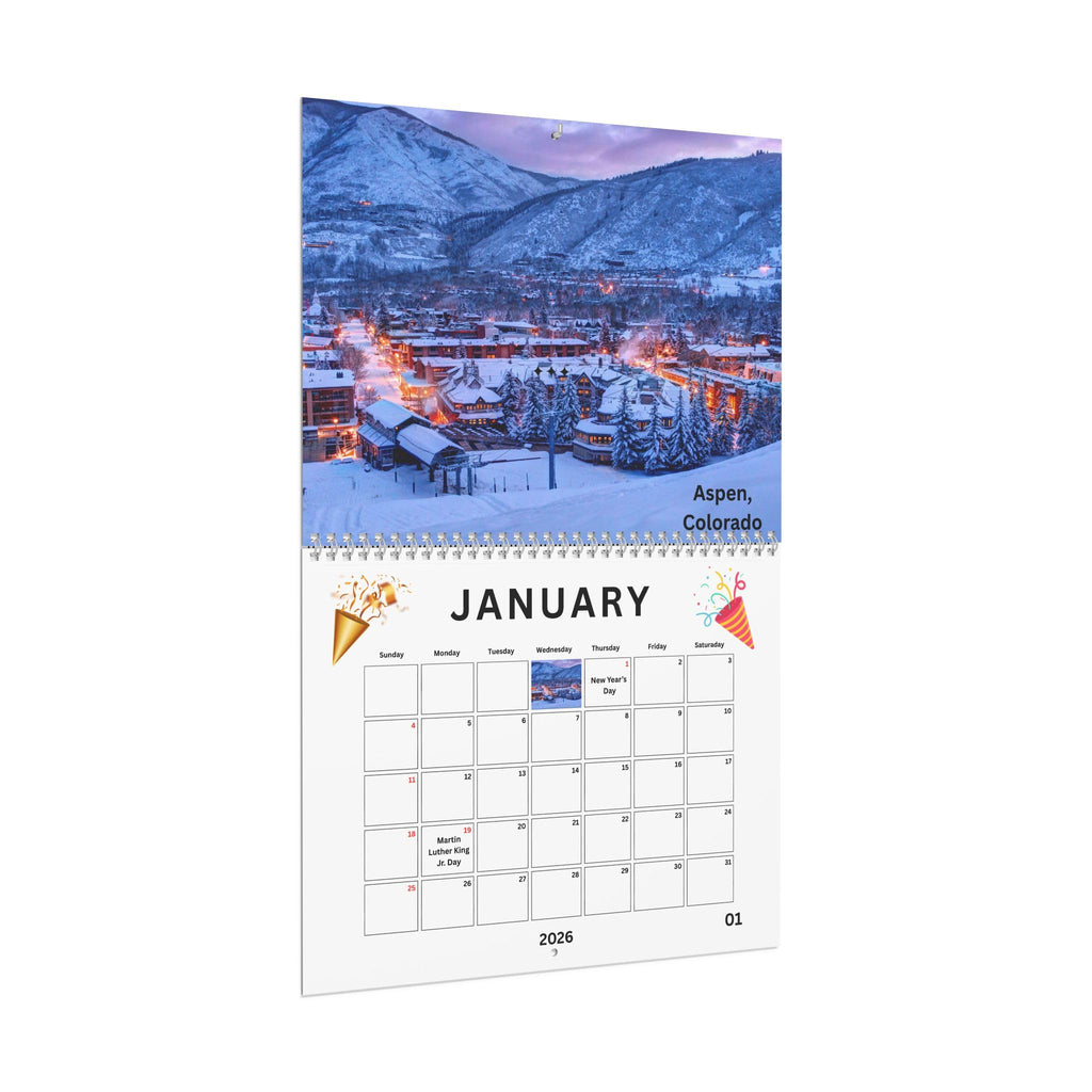 American Destinations Wall Calendar 2026