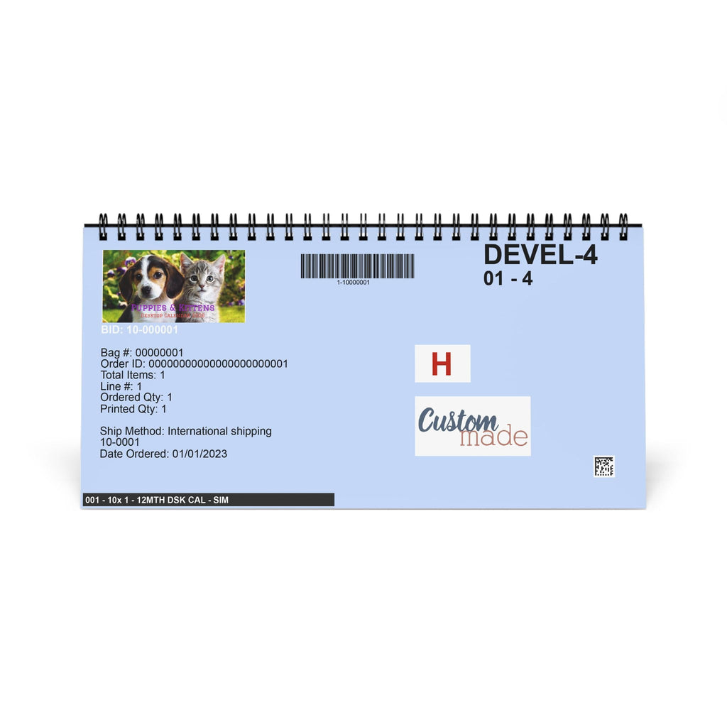 Puppies & Kittens Desktop Calendar 2026 | Spiral Desk Calendar