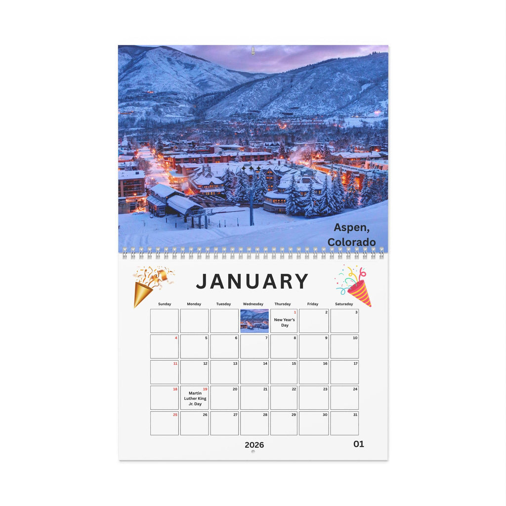 American Destinations Wall Calendar 2026