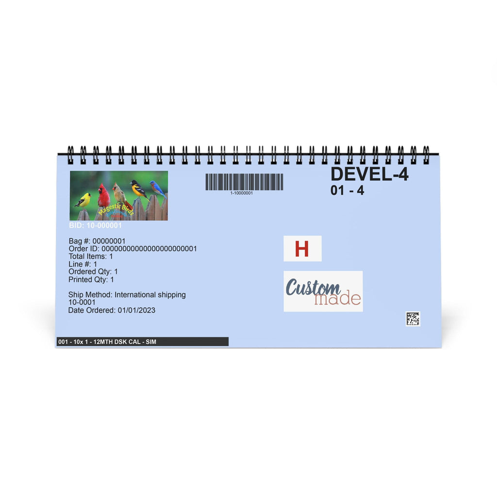 Majestic Birds desktop calendar