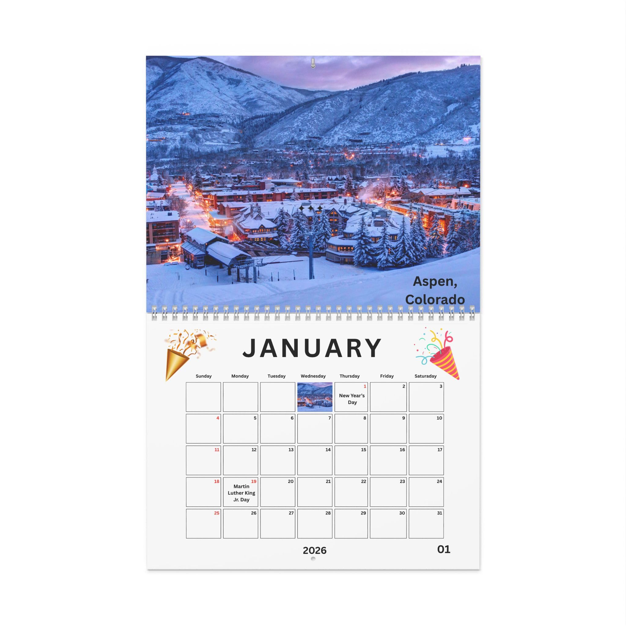 American Destinations Wall Calendar 2026